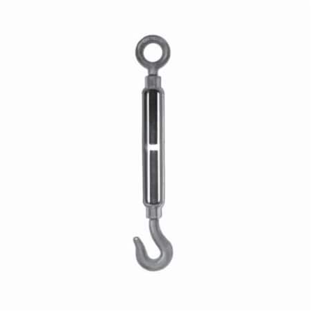 Class F Turnbuckle,HookEye,78 In Thread,72003200 Lb Working,18 In Take Up,2918 In L,01768 8